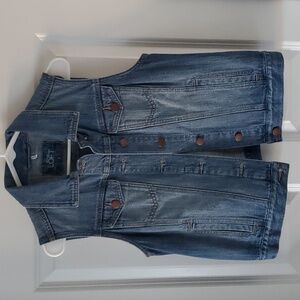 LOFT Denim Vest Size S
